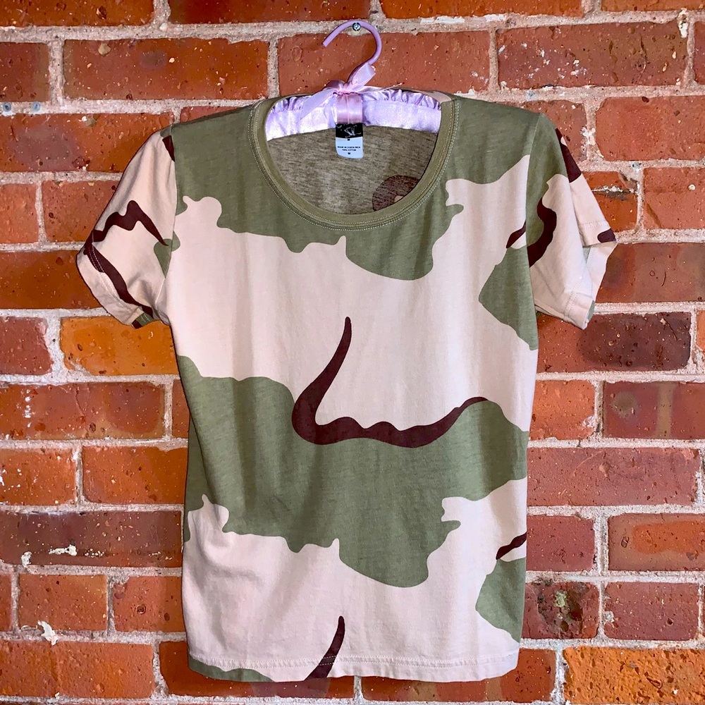 Code V Army Fatigue Camo Short Sleeve Tee Shirt - Medium